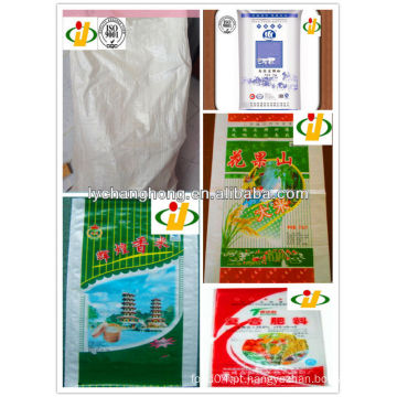 Grossista pp tecido saco de arroz bopp 50kg